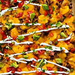 Vegetable Fiesta Smash Stacks 