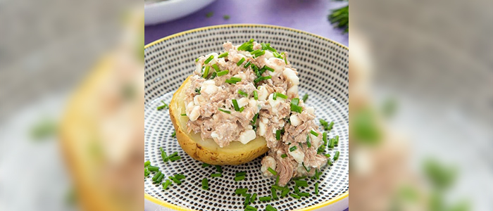 Baked Potato With Tuna & Mayo 