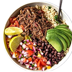 Mince Carne Naked Burrito 